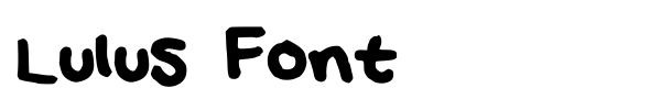 Lulus Font font preview